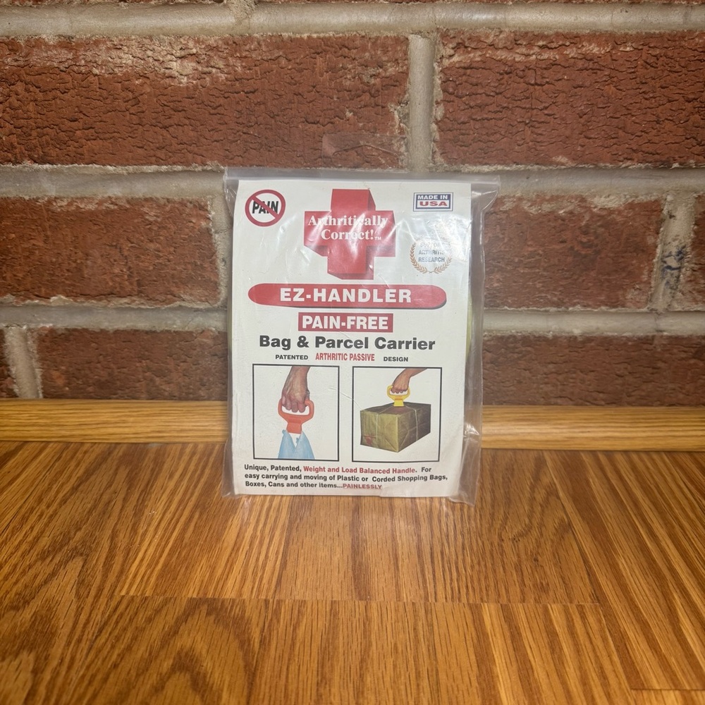 Arthritically Correct EZ-Handler Bag Parcel Carrier NIP Ergonomic Utility Tool